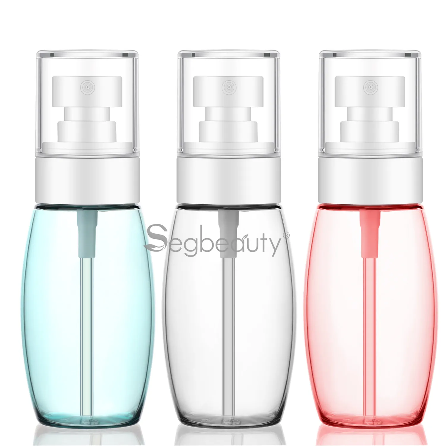 Segbeauty 3pcs Continuous Fine Mist Spray Bottle 30ml/60ml/100ml