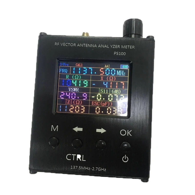 2,4 дюймов TFT PS100 N1201SA UV RF векторное сопротивление ANT КСВ антенна анализатор метр тестер 137,5 МГц-2,7 ГГц