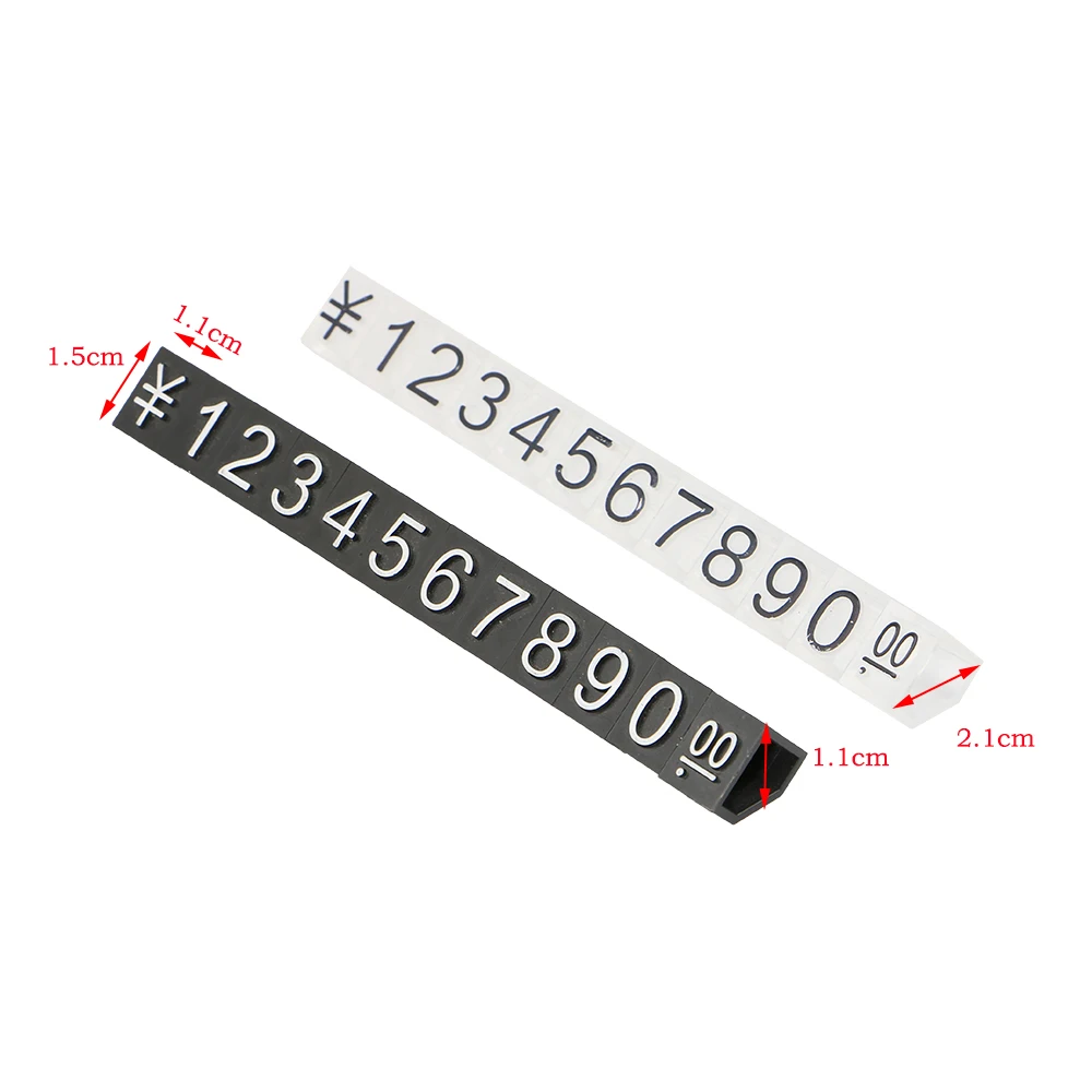 

X-Large Combined Snap Number Digit Cubes Stick Watch Jewelry Showcase Counter top Number Sign RMB Price Tag Dollar