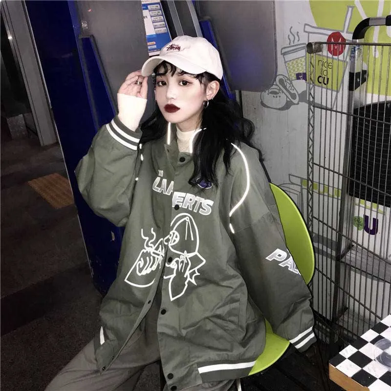 NiceMix вышитый летный бомбер бейсбольные куртки Мужская модная повседневная Лоскутная куртка пальто хип-хоп Уличная одежда Топы