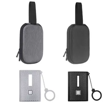 

Storage Protective Case + Silicone Cover for T7 Touch SSD External Solid State Drives Carrying Case Bag