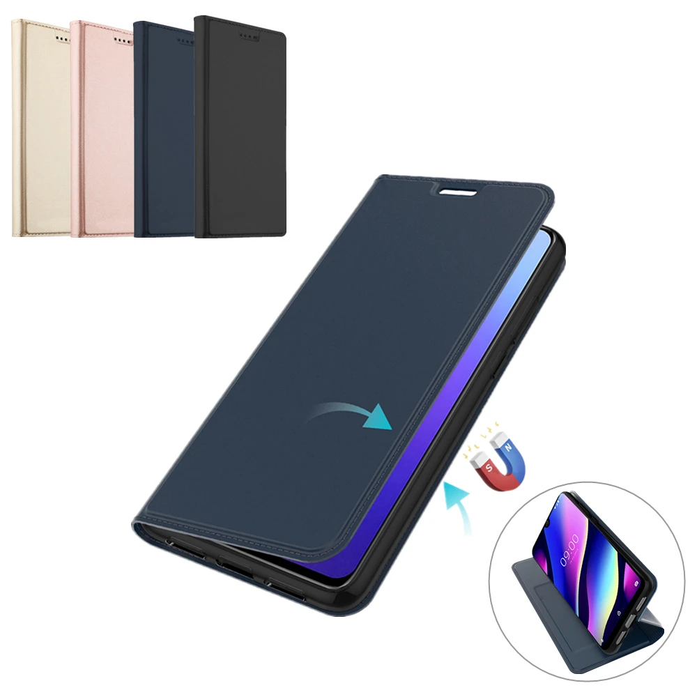 

For Wiko View 3 View 3 Lite Case Leather Flip Stand Protective Case with Card Slot Cover for Wiko Y80 View 3 Case Card Luxury