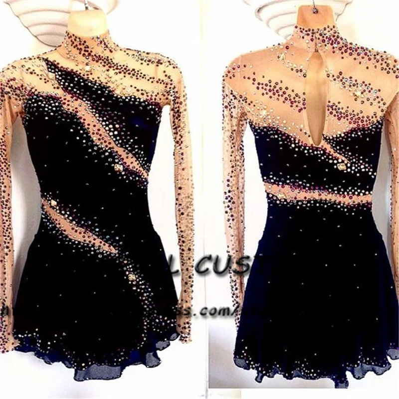 

Платье для фигурного катания для взрослых, новинка, Брендовые платья для катания на коньках, индивидуальный пошив, DR4860