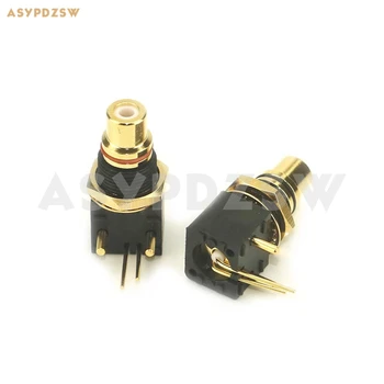 

One pair 24K Gold-plated RCA DAC decoder digital coaxial input and output PCB welding socket