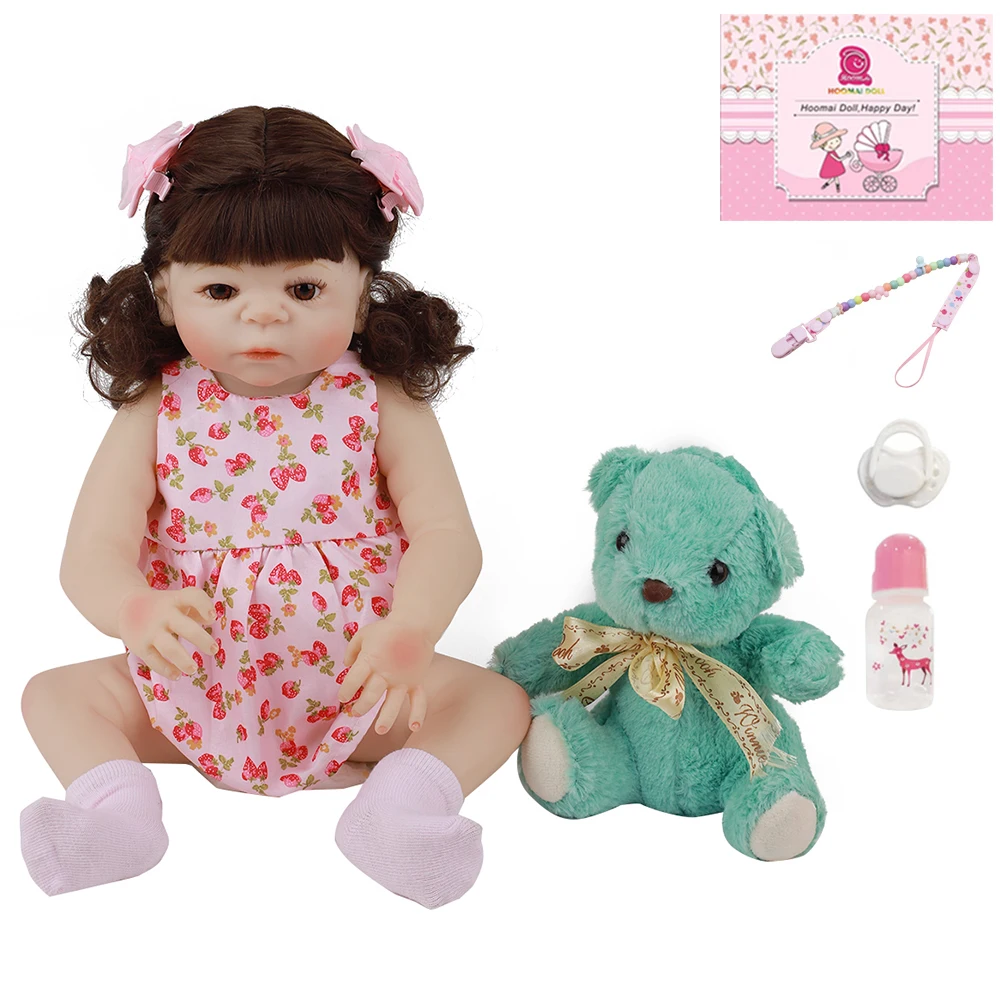 48 см Горячая Распродажа силиконовая кукла для новорожденных милые куклы ToyAlive 18