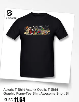 Астерикс футболка Астерикс футболки Обеликс Графический FunnyTee рубашка потрясающий короткий рукав хлопок мужская мода футболка размера плюс 4XL