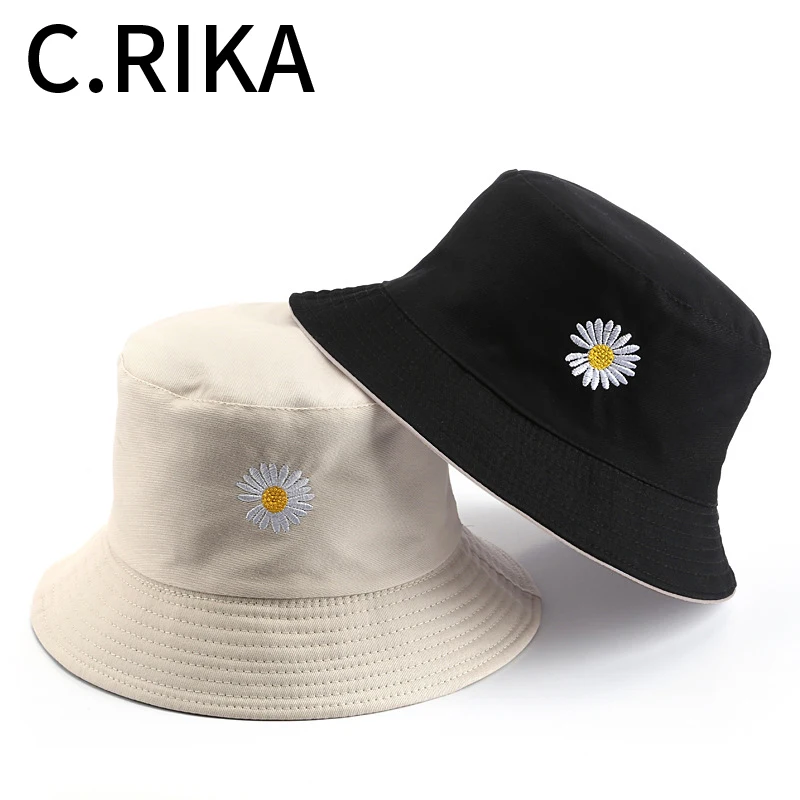 Летняя мода для мужчин и женщин маленькая Маргаритка хлопок две стороны вышивка