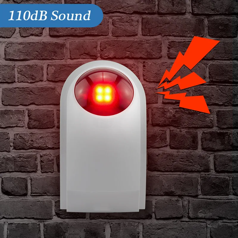 

Wireless Flash Strobe Siren Outdoor Waterproof Home Security Bugalr Alarm Siren For KERUI W18 W20 K52 Alarm System