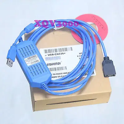 

DHL/EMS 5 Sets*Programming Cable for USB-CN226 for OM-RON CS/CJ/CQM1H CPM2C PLC Win10/8/7 vista blue -g2