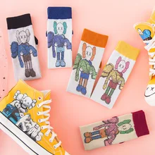 Женские носки, милые женские носки для скейтборда, носки для рождественских подарков для женщин, цветные милые забавные кавайные Носки с рисунком