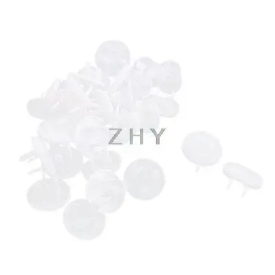 

30Pcs White Plastic 2/3 Pin Flat Plugs Protector Safety Socket Cover Assembly