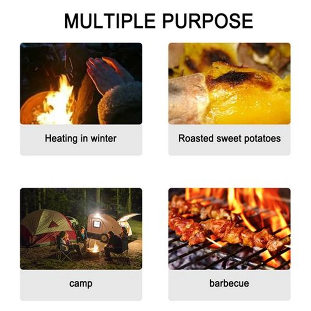 Portable Charcoal Heating Basin, Outdoor Fire Pit, Barbecue Charcoal Grill, Stainless Steel, Heating Furnace