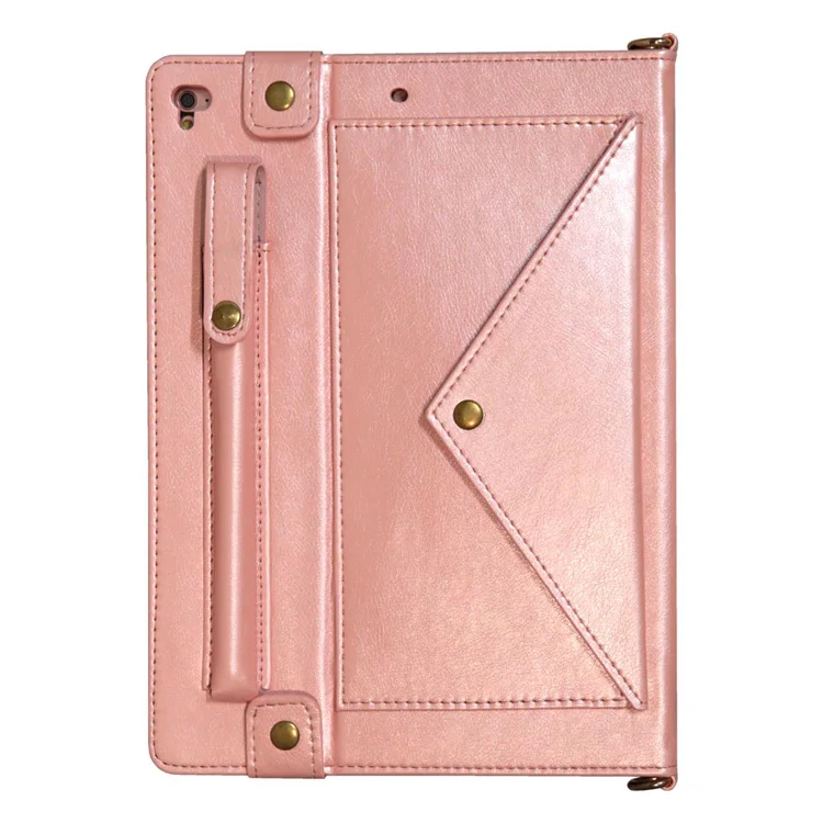 Rose Gold Многофункциональный чехол для iPad 9,7, универсальный чехол для iPad, Чехол air 2 1 5th 6th generation, чехол для планшета iPad 5 6 с ремешком на руку - Цвет: Rose Gold