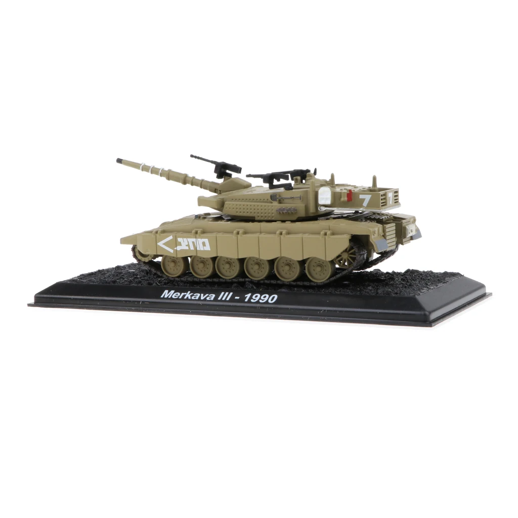 1:72 Scale Alloy WWII Battlefield Merkava III-1990 Diecast Army Tank  Vehicle Model Toy