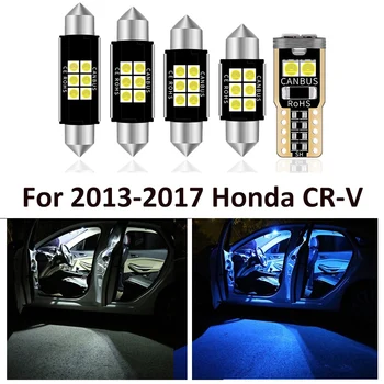 

8 Pcs White Interior LED Light Bulbs Package Kit For 2013-2017 Honda CR-V CRV Car Led License Map Dome Trunk Lamp Light Styling