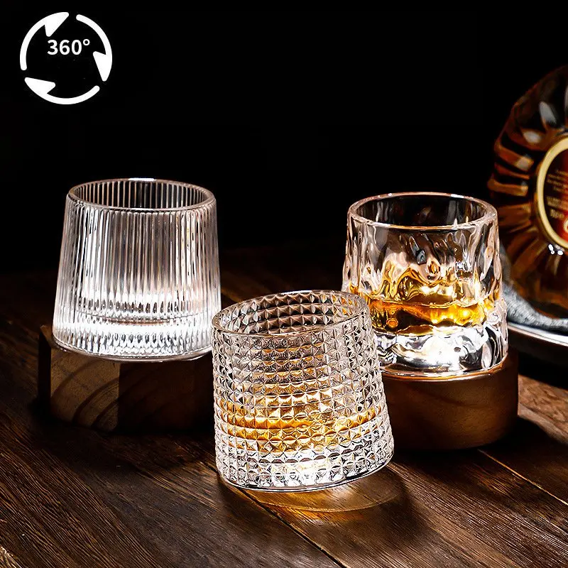 Bicchiere da whisky con posacenere porta sigaro old style,e per per amanti del sigaro e del whisky