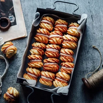 

Rectangular French Country Antique Iron Serving Trays Retro Metal Storage Sundries Tray Breakfast Bread Cake Plate Square Box