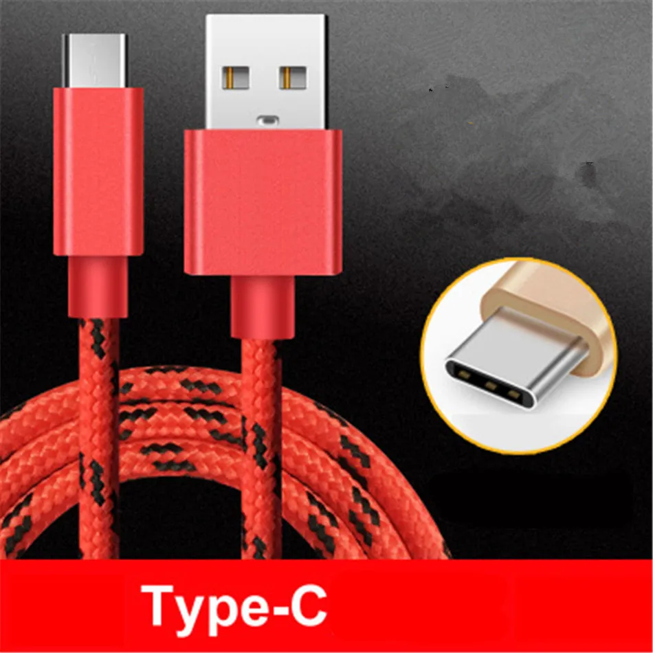 Кабель usb type C для samsung S10 S9 S8 для huawei P30 Pro Быстрая зарядка type-C мобильный телефон зарядный провод USB C кабель 1 метр