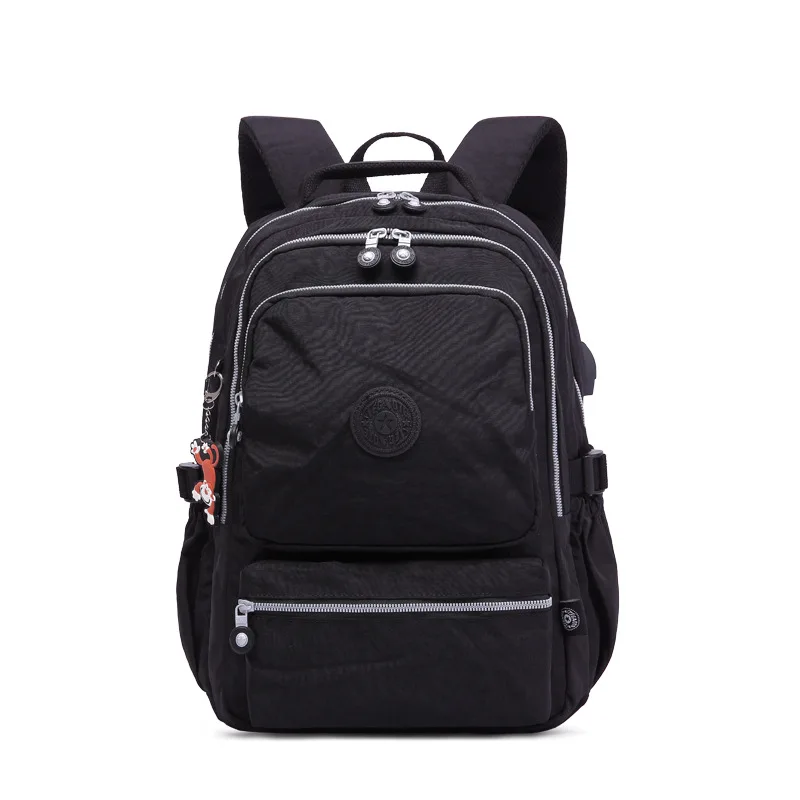 1 Рюкзак Kipled Mochila Mujer Escolar Feminina, школьный рюкзак для девочек-подростков, нейлоновый водонепроницаемый Женский M - Цвет: 1