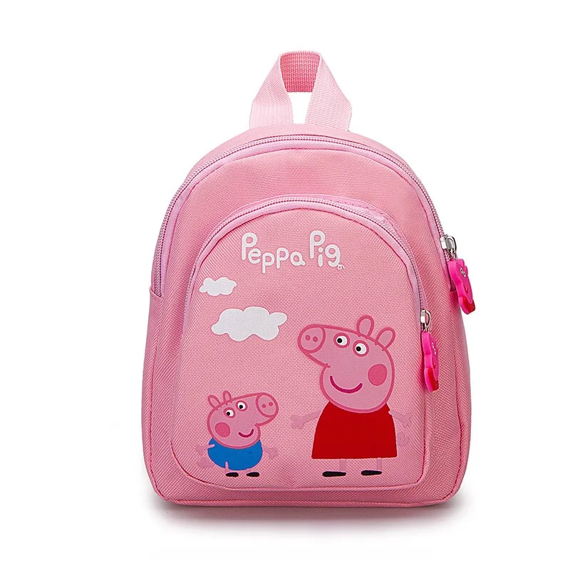 A Peppa Игрушка Свинья Джордж Игрушка Свинья мультфильм рюкзак высокого качества материал нейлон ткань мультфильм сумка школьная сумка Детский подарок - Цвет: A