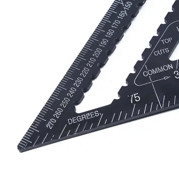 

Metric System 300mm / 12 Inch Rafter Protractor Miter Ruler Test Saw Guide Tool