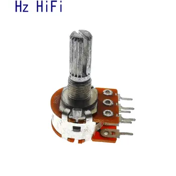 

3PCS High quality B50K B100K audio amplifier amp volume Dual-unit Rotary Potentiometers 16-type RK163 B50KX2 B100KX2