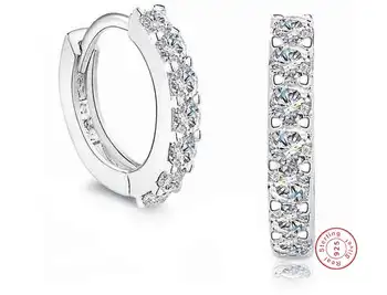 

Luxury 925 sterling silver Earring Trendy Fashion Pave AAA Cubic Zirconia Stone Earrings For Women Accessories