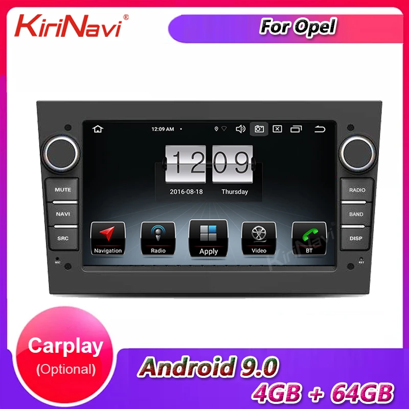 KiriNavi 7&quot Android 9.0 Car Radio Automotivo Multimedia Player For Opel Para Astra Meriva Vectra Antara Zafira Corsa 4G GPS |