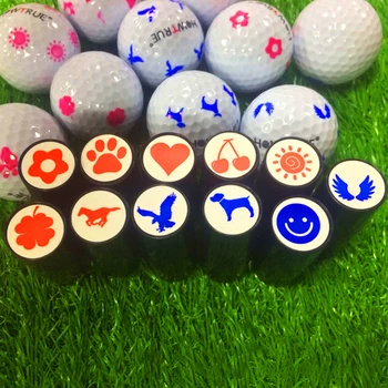 

Quick-dry Plastic Golf Ball Stamper Stamp Marker Impression Seal Golf Club Accessories Symbol Golfer Souvenir Gift
