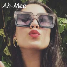 Винтажные Большие Квадратные Солнцезащитные очки женские роскошные брендовые дизайнерские Ретро градиентные линзы Новые солнцезащитные очки UV400