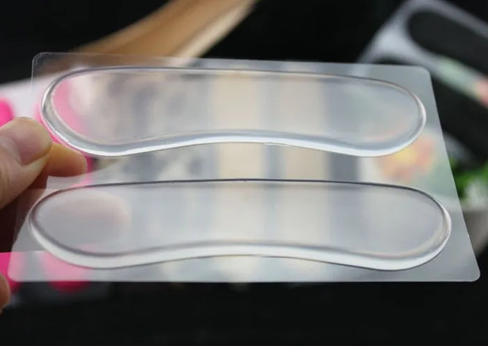 New Silicone Gel Heel Cushion Protector Foot feet Care Shoe Insert Pad Insole Insole Shoes Accessories Insoles For Shoes 1211