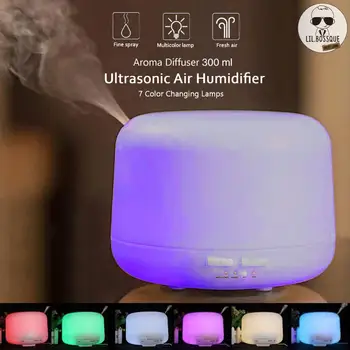 

500ml Aromaterapi Air Humidifier Aroma Essential Oil Diffuser Aromatherapy Hmidificador 7 Color Changing LED Night Light