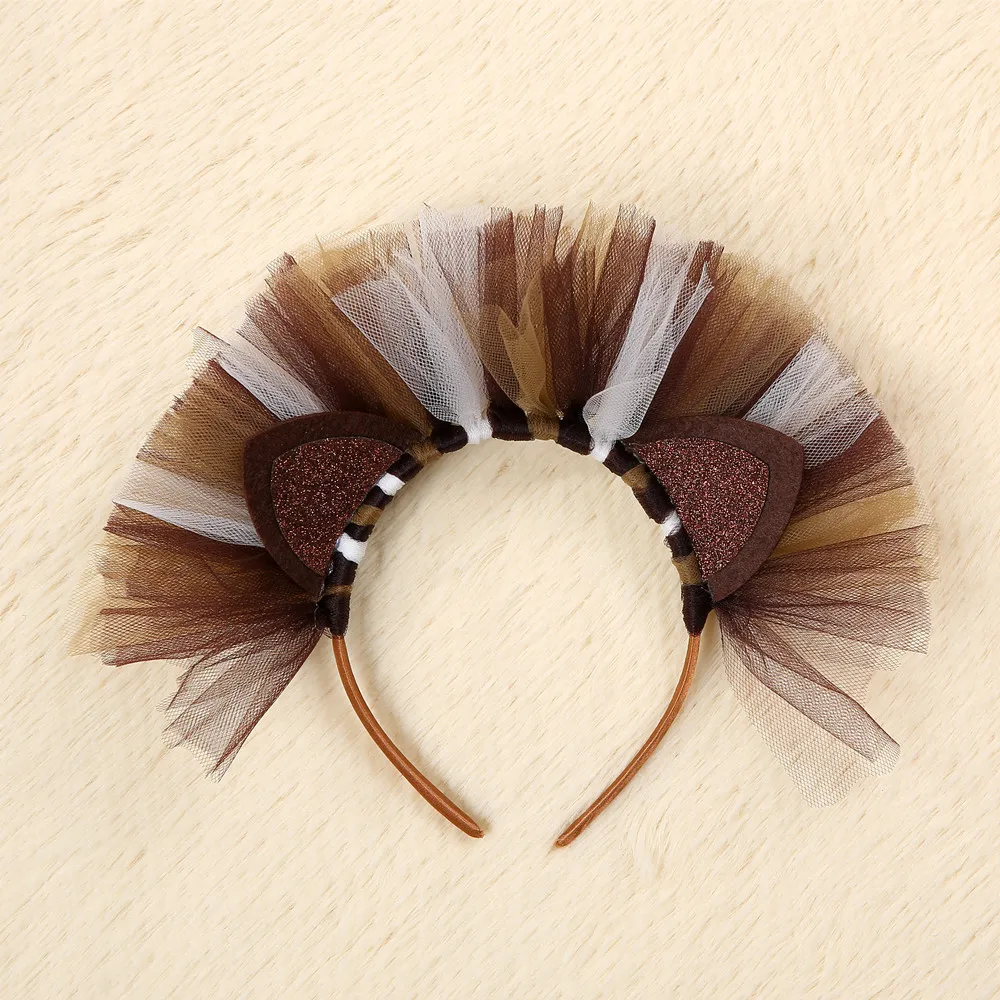 hairbands Милый костюм на Хеллоуин для девочек, детский обруч для волос со львом для костюмированной вечеринки, подарок на день рождения, повязка на голову, аксессуары для волос принцессы - Цвет: hairbands