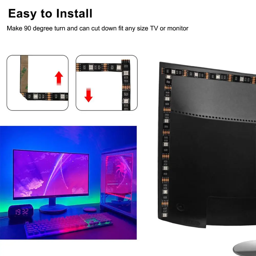 Светодиодный usb светильник для кухни под шкафами Светодиодная лента RGB 5 в