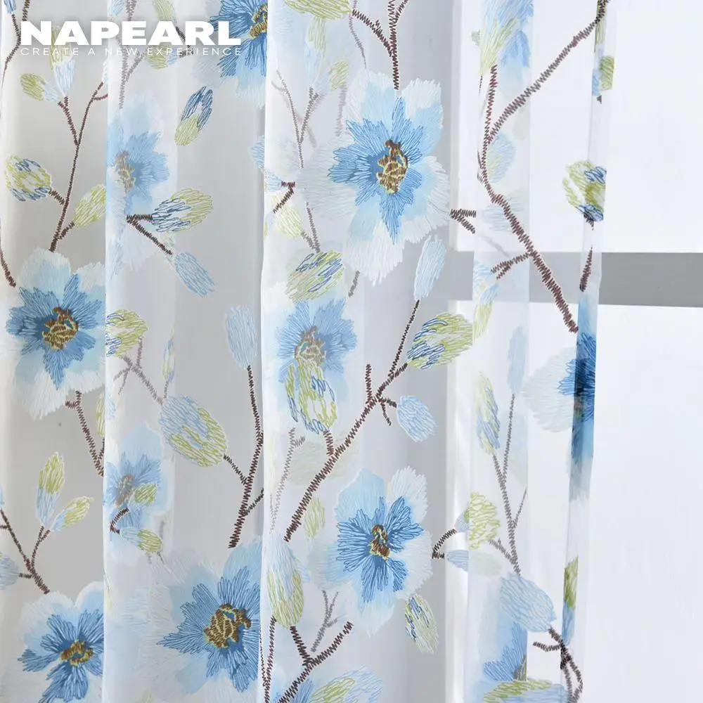 Ткань NAPEARL из органзы для детской спальни и девушки прозрачная панель окна