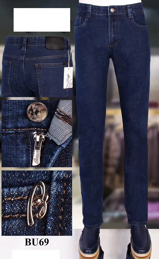 

BILLIONAIRE Jeans men 2019 Winter new cotton Cowhide Fashion England thick Embroidered zip Comfortable high quality free shippng