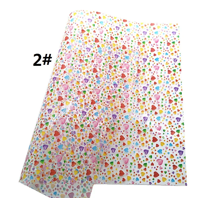 Sewing & Fiber Candy Hearts Printed Transparent See Through JELLY