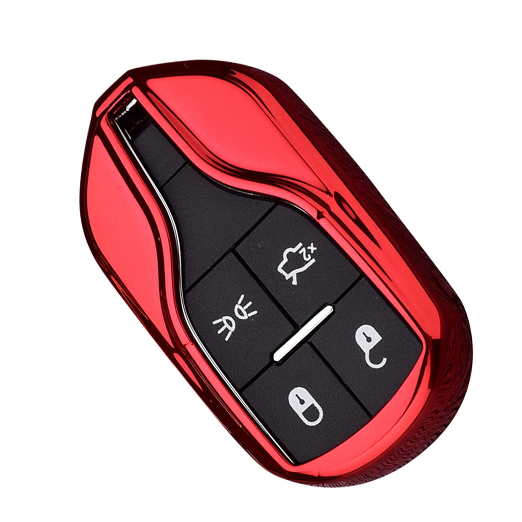 Чехол-брелок для ключей от машины, Сменный Чехол для Maserati Quattroporte Levante Smart Key, чехол для автомобиля