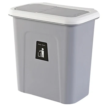 

Kitchen Push Cover Trash Can Hanging Fruit And Vegetable Skin Kitchen Garbage Storage Bucket Simple Storage Box
