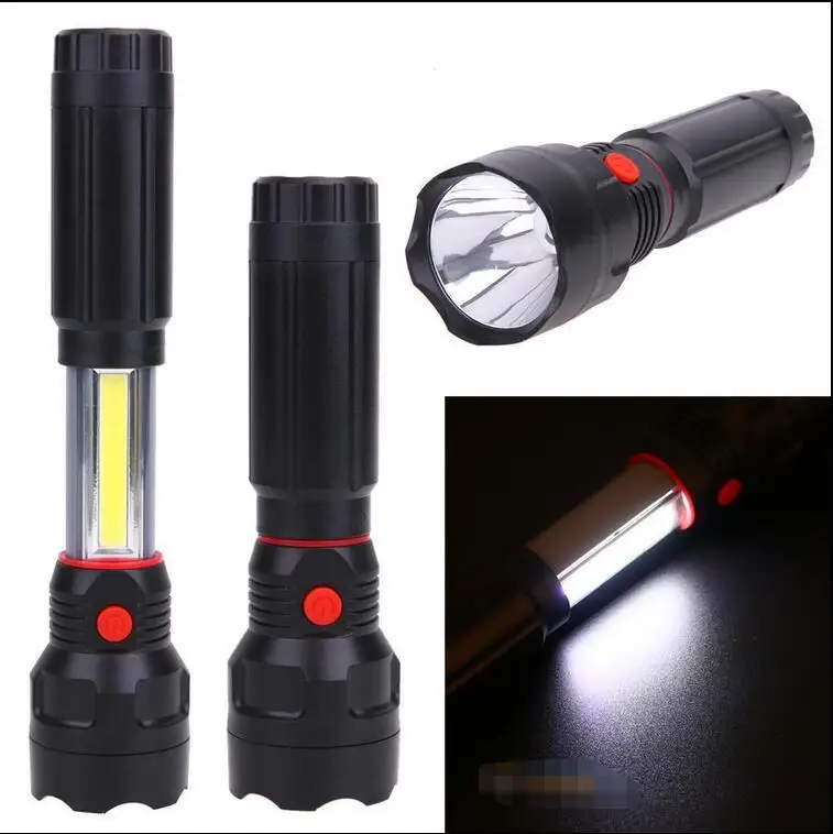 Wholesale Supply Cob Multi-functional Camping Light 3W Glare Work Light Tail Magnet Retractable Power Torch
