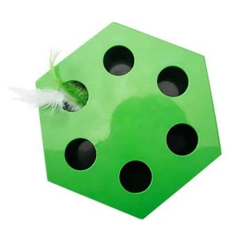 

Automatic Teaser Cat Mice Toy Electric Interactive Turntable Box Toy For Cat (not Include Battery) 2 f2