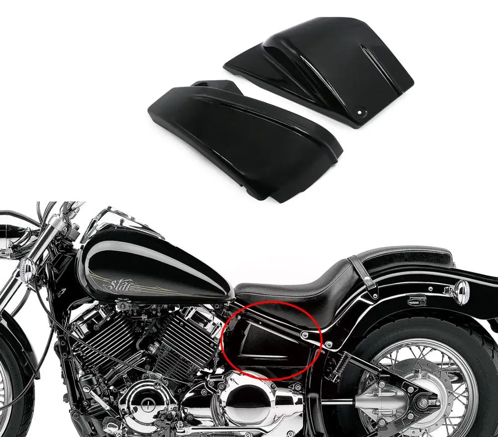 Боковая крышка аккумулятора мотоцикла для Yamaha Dragstar V Star 400/650 XVS 650 650A Drag XVS650