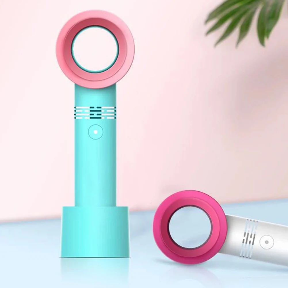 USB Перезаряжаемый Ручной мини практичный кондиционер стол безопасный Bladeless 3 скорости