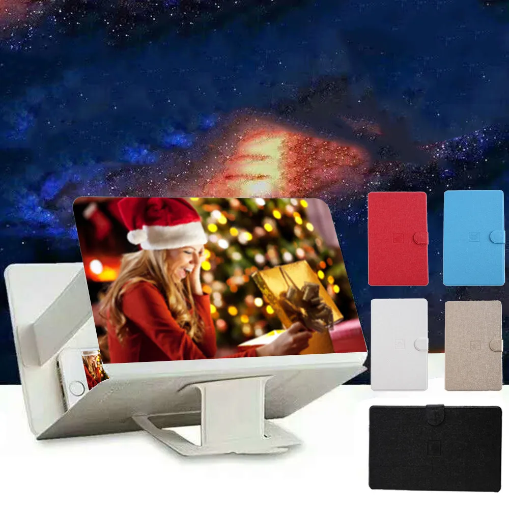 3D увеличитель для экрана телефона складной держатель iPhone 11 Pro Max Samsung Note 10 9 кожа 8