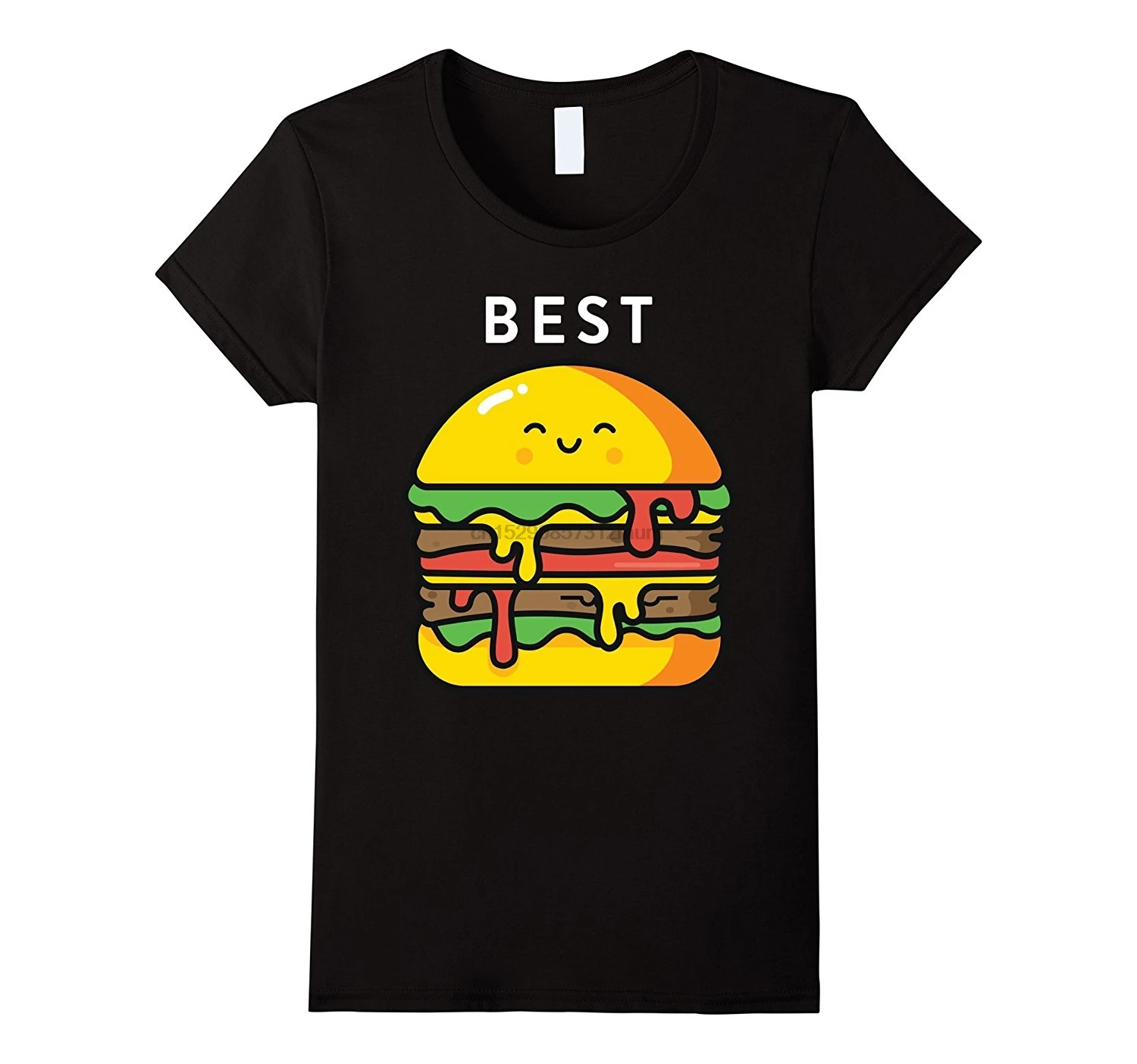 Burger Fries Best Friend футболки подходящие BFF наряды тройники короткий рукав хлопок