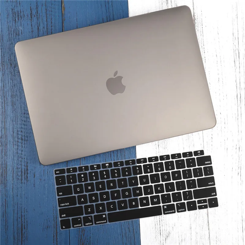 Кристальный жесткий чехол для Macbook Air 13 retina Pro 13 15 16 A2141 A2159 жесткий чехол с бесплатной клавиатурой A1466 A1990 A1932 - Цвет: Matte grey