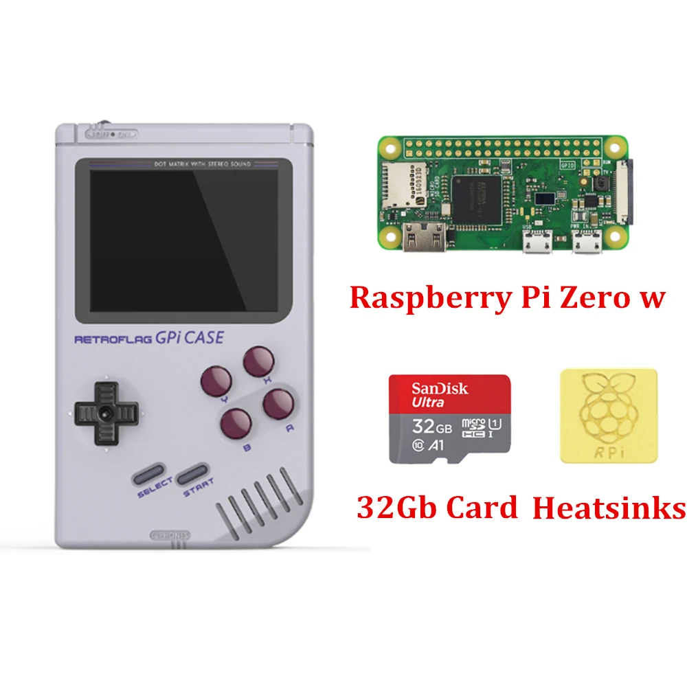 Чехол Gameboy для Raspberry Pi Zero и W с безопасными отключениями в наличии новинка |