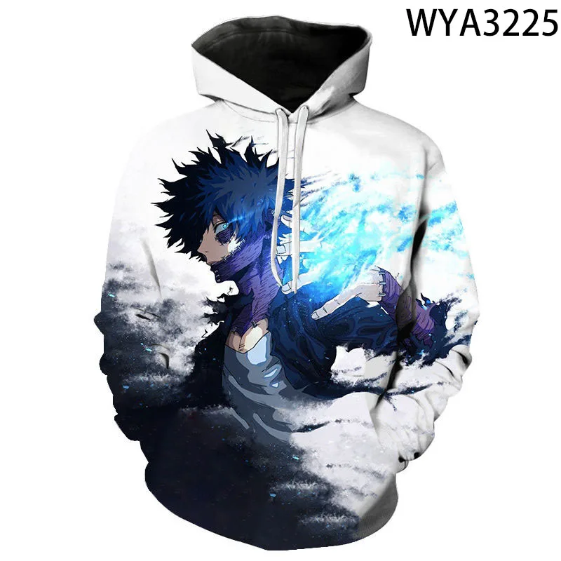 Sudadera con capucha de My Hero Academia Boku No Hero Academia para hombre, mujer y niño, ropa de calle con estampado 3D, Tops