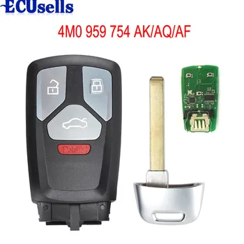 

Keyless go Smart Remote Key Fob 315/433MHz for Audi TT A4 A5 Q7 2016 2017 2018 -up FCC ID: 4M0 959 754 AK /AQ /AF