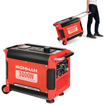 

IRONMAN 3000W Portable Inverter Gasoline Generator Ultra Quiet 4 Stroke Single Cylinder